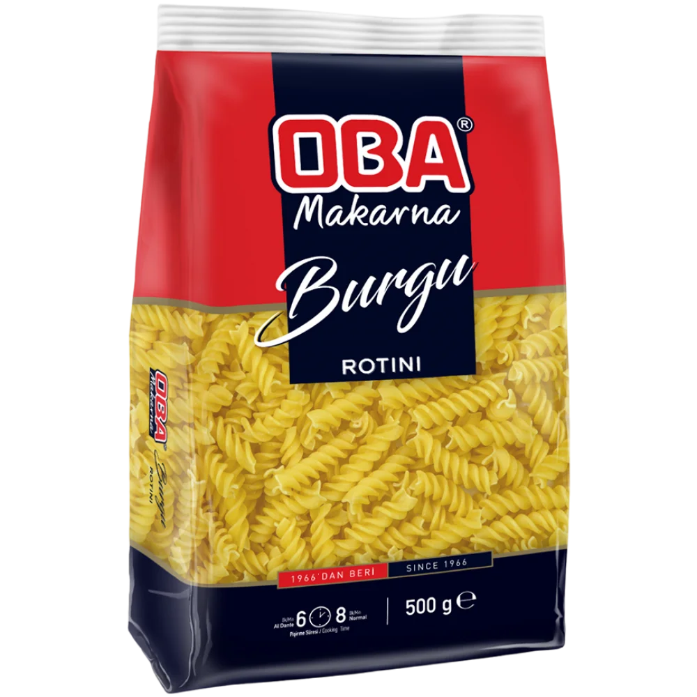 Oba Burgu Makarna 500 g ürün ambalajı