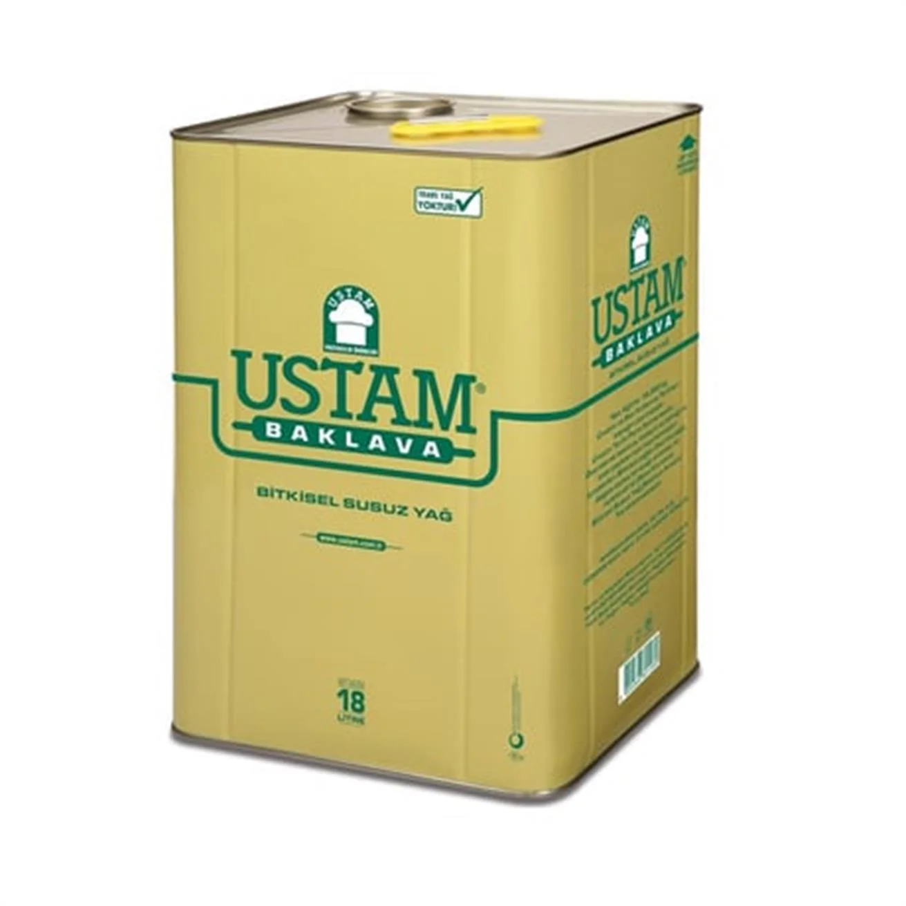 Ustam Baklava 18 L ürün ambalajı